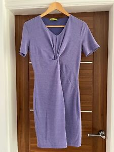 Versace Purple Glitter Knot Detail Dress size 44