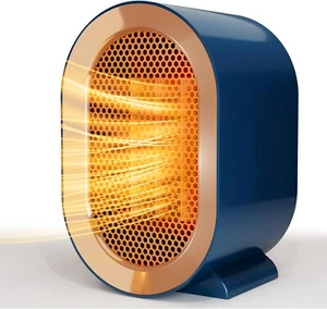 Portable Space Heater Blue Electric 1200W Indoor Office Adjustable Free Ship - Picture 1 of 6