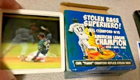 Vintage Collectible Tampa Bay Rays Carl Crawford Stolen Base Superhero Hologram Cover