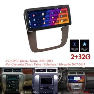 12.3" Andriod Head Unit Stereo GPS For 07-13 Silverado Tahoe Suburban w/Carplay - Picture 1 of 24