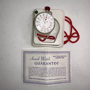 Cronometro Vintage MENTOR Impermeabile Sport Timer Swiss Made Nuovo - Foto 1 di 7