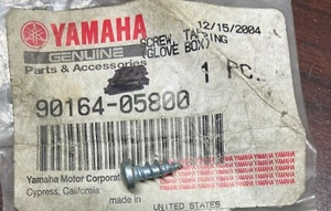 New Genuine OEM Yamaha Tapping Glove Box Screw - 90164-05800-00 - Picture 1 of 1