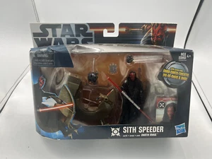 Hasbro Star Wars Sith Speeder With Darth Maul Galactic Battle Game Sealed - Picture 1 of 6