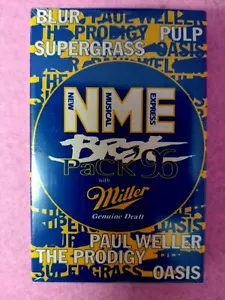 New Factory Sealed NME BRAT PACK 96 Audio Cassette Tape Blur Supergrass Oasis - Imagen 1 de 2