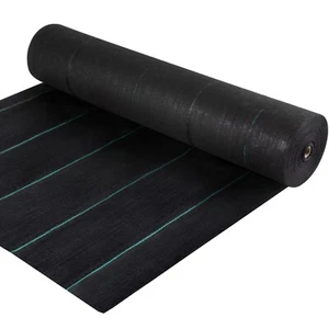 4' x 300' Woven Weed Barrier Landscape Fabric Ground Cover Black 5.8oz - Picture 1 of 9