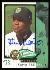 2003 Kane County Cougars STEVE PHILLIPS Signed Card autograph AUTO YANKEES