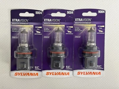 Sylvania 9004 XtraVision Alto Rendimiento Halógeno Faro Bombilla Alto Bajo Lote 3 Foto 1 de 2