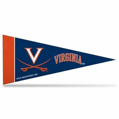 弗吉尼亚骑士队 NCAA 迷你 Pennant 9X4 英寸,毛毡,美国制造,国旗,横幅 — 第 1/4 张图片