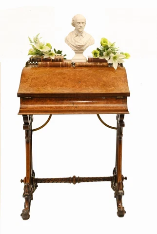 Victorian Ladies Writing Desk Bureau 1840 Cover