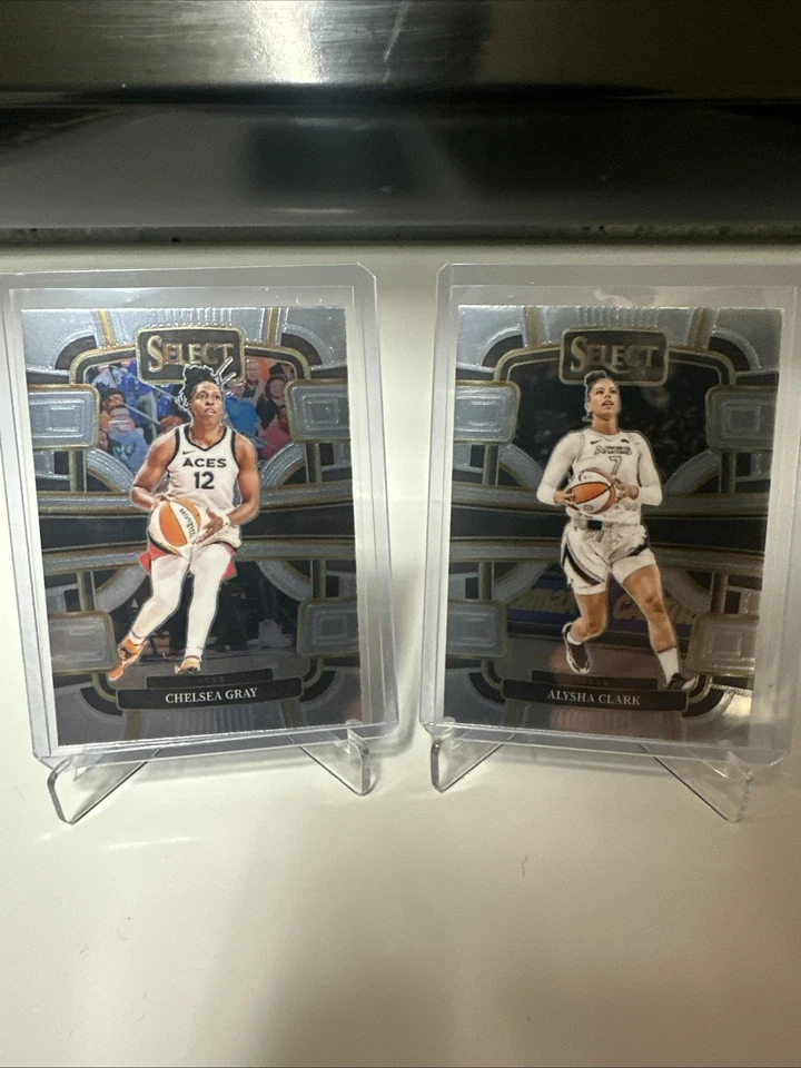 Lot Of 2 2024 Panini Select WNBA  Aces #94 Chelsea Gray & #43 Alysha Clark 🔥 - Image 1 of 4