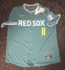 Camiseta deportiva Nike City Connect verde Monster XL Rafael Devers Boston Red Sox 2025 nueva con etiquetas - Imagen 1 de 5