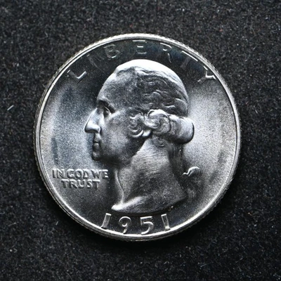 1951 Washington Silver Quarter Proof (cn15353) - Image 1 of 2