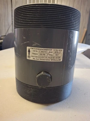 Technocheck 阀门 PVC 止回阀 6 英寸 — 第 1/4 张图片