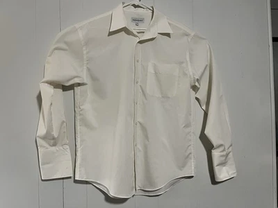 Yves Saint Laurent Men’s Button Up Shirt Long Sleeve Size 16.5 34-35 Cufflinks - Image 1 of 4