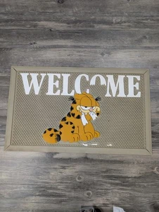 Vintage Garfield die Katze Gummi Willkommen Matte 2 Fuß x 15 Zoll Jim Davis Garfield Franchise - Bild 1 von 1