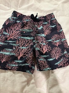 Vilebrequin Boys Kids 8Y Swim Trunks Shorts With Coral Reef And Fish - Picture 1 of 8