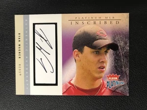 Fleer Platinum 2004 #I-RWA Ryan Wagner Cincinnati Reds automático/300 - Imagen 1 de 2