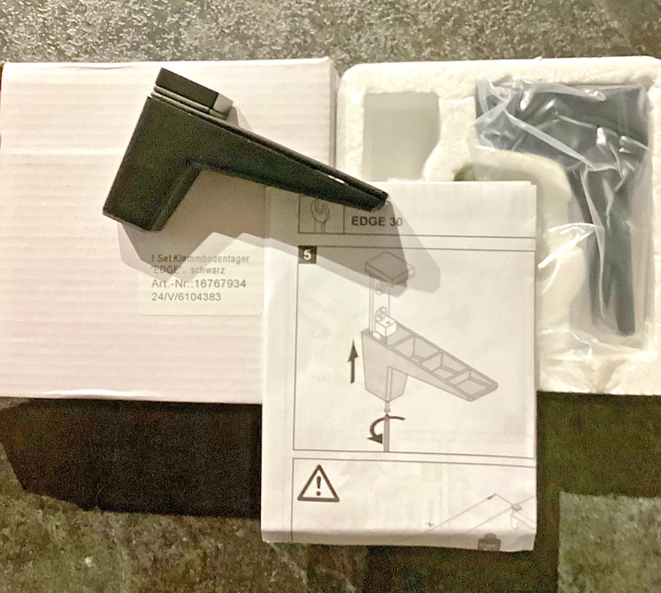 NOLTE Regalboden- Tablar- Klemmbodenträger Wandhalter EDGE  1 Set (3 vorhanden) - Bild 1 von 4