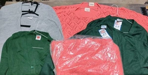 Job Lot x 8 Vintage Jumpers Mix Brands Sizes Multicoloured - Picture 1 of 8