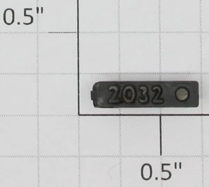 Lionel 2032-11 Painted Left Hand Raised Number Marker Lens/Number Board - Picture 1 of 2