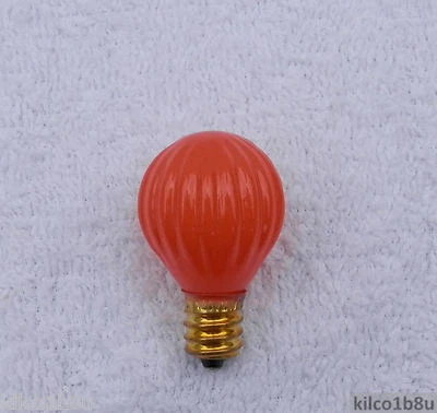 Halloween Fall  Orange Pumpkin Light Bulb for Candle Lamps 7w, E12 (Candelabra) - Image 1 of 2