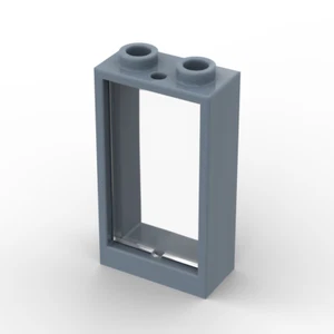 Lego 2x Fenster Scheibe 1x2x3 window glas 60593 60602 sandblau transparent klar - Bild 1 von 1
