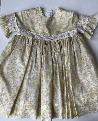 Vintage Girls prarie dress homemade W/tulle Daisy Garden  pre owned - Image 1 of 4