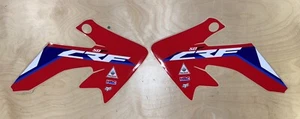 Honda CRF50 HRC Red Blue Team Shroud Graphics  2004-2022 21mil Thick Laminated - Bild 1 von 4