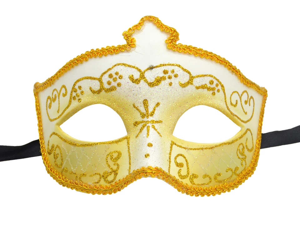 Elegant Venetian Glitter Costume Masquerade Eye Mask Halloween Party 3 Colors - Image 1 of 1