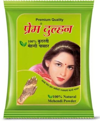 Prem Dulhan 100% Natural Henna Mehandi Powder for men and women500grams - Image 1 of 2