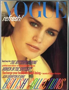 VOGUE UK 02/1982 JULI FOSTER Jean Shrimpton CHRISTOPHE GOLLUT Bryony Brind @EXCL - Imagen 1 de 7