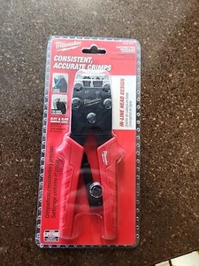 48-22-3075 Milwaukee Ratcheting Modular Crimper RJ11 & RJ45 Modular Jacks - Picture 1 of 2