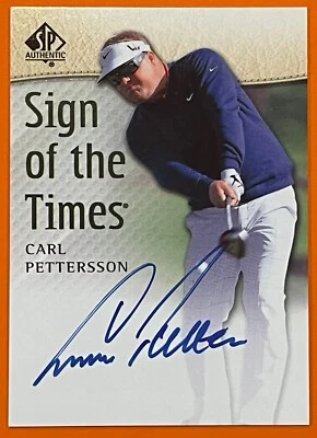 Auténtico autógrafo UD SP 2013 Carl Pettersson en tarjeta autógrafo Sign of the Times Foto 1 de 4