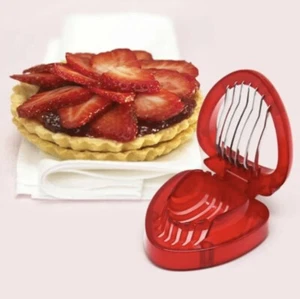 Multifunction Strawberry Slicer Creative Red Strawberry Shaped Fruit Slicer - Picture 1 of 5