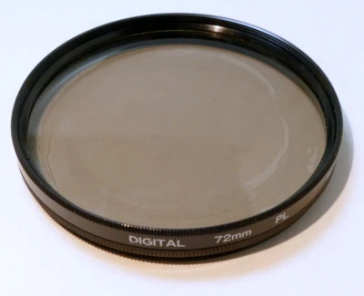 Digital 72mm PL Filter Polarizing Polar - DAMAGED coating, separation for artist - Image 1 of 4