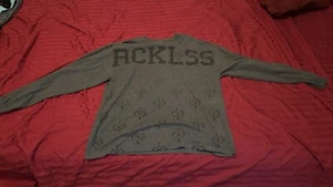 young and reckless Long Sleeve Tee Gray - Picture 1 of 4