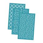 3 Pieces Silk Screen for Polymer Clay Stencil for DIY Craft Business Cards