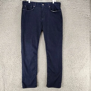 Banana Republic Jeans Mens 35x32 The Traveler Dark Stretch Mid Rise Slim *GUC* - Picture 1 of 15