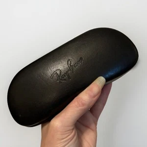 Ray-Ban Black Hard Case for Eyeglasses With Lens Cloth - Picture 1 of 14