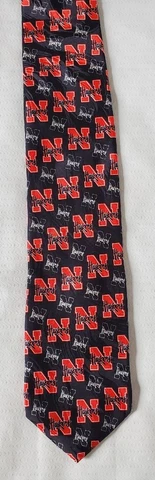 Nebraska Cornhuskers 57" Mens Dress Tie NE Huskers Go Big Red NCAA Football Cover