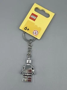 LEGO Silver Minifigure KEYCHAIN (Chrome Silver) #854305 / 6537482 , NWT, MINT! - Picture 1 of 5