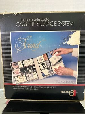 Library of Sounds Cassette Storage System Holds 12 Cassettes Allsop 3 Case - Image 1 of 4