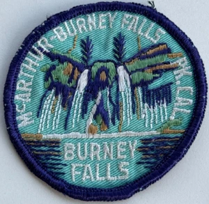 Vintage McArthur-Burney Falls Park CA California Souvenir Travel Patch - Picture 1 of 3