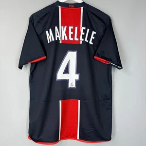 PARIS SAINT GERMAIN 2008 2009 HOME FOOTBALL SHIRT SOCCER JERSEY NIKE #4 MAKELELE - Picture 1 of 8