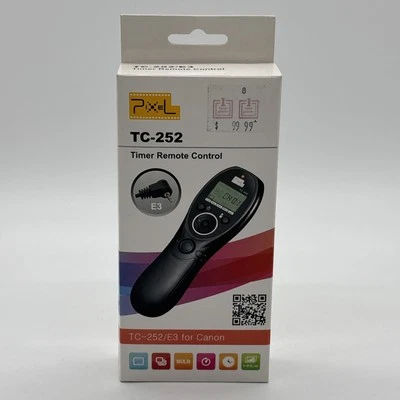 Pixel TC-252 Timer Remote Control E3 for Canon PowerShot & EOS NEW - Image 1 of 3
