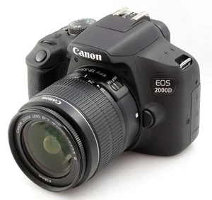 Canon EOS 2000d 24.1MP Digital SLR Camera + EF-S 18-55mm III Zoom Lens - Picture 1 of 5