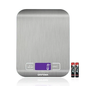 GRIFEMA GA2002 Bilancia da Cucina Smart Digitale con Funzione Tare 5kg/11 lbs - Foto 1 di 24