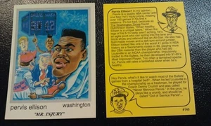 Pervis Ellison Washington Bullets 92-93 NBA Cartoon Skinnies RARE ODDBALL - Picture 1 of 1