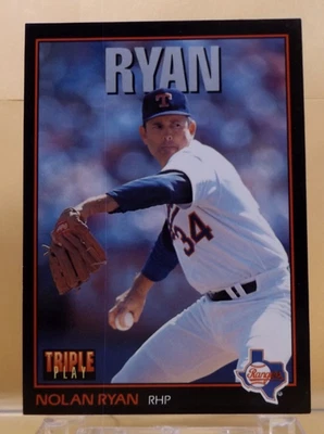 1993 Leaf Triple Play #96 - Nolan Ryan - Texas Rangers - Near Mint - Image 1 of 2