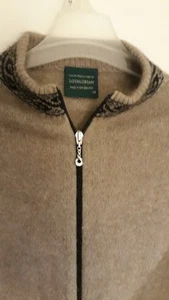 Lothlorian possum wool zip sweater womens XS beige - Picture 1 of 6